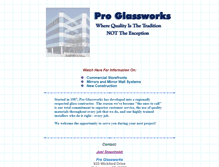 Tablet Screenshot of proglassworks.com
